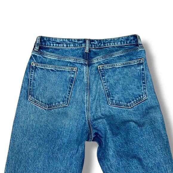 Reformation Size 28 Liza Blue Organic Denim Ultra High Rise Straight Jeans - Picture 5 of 7